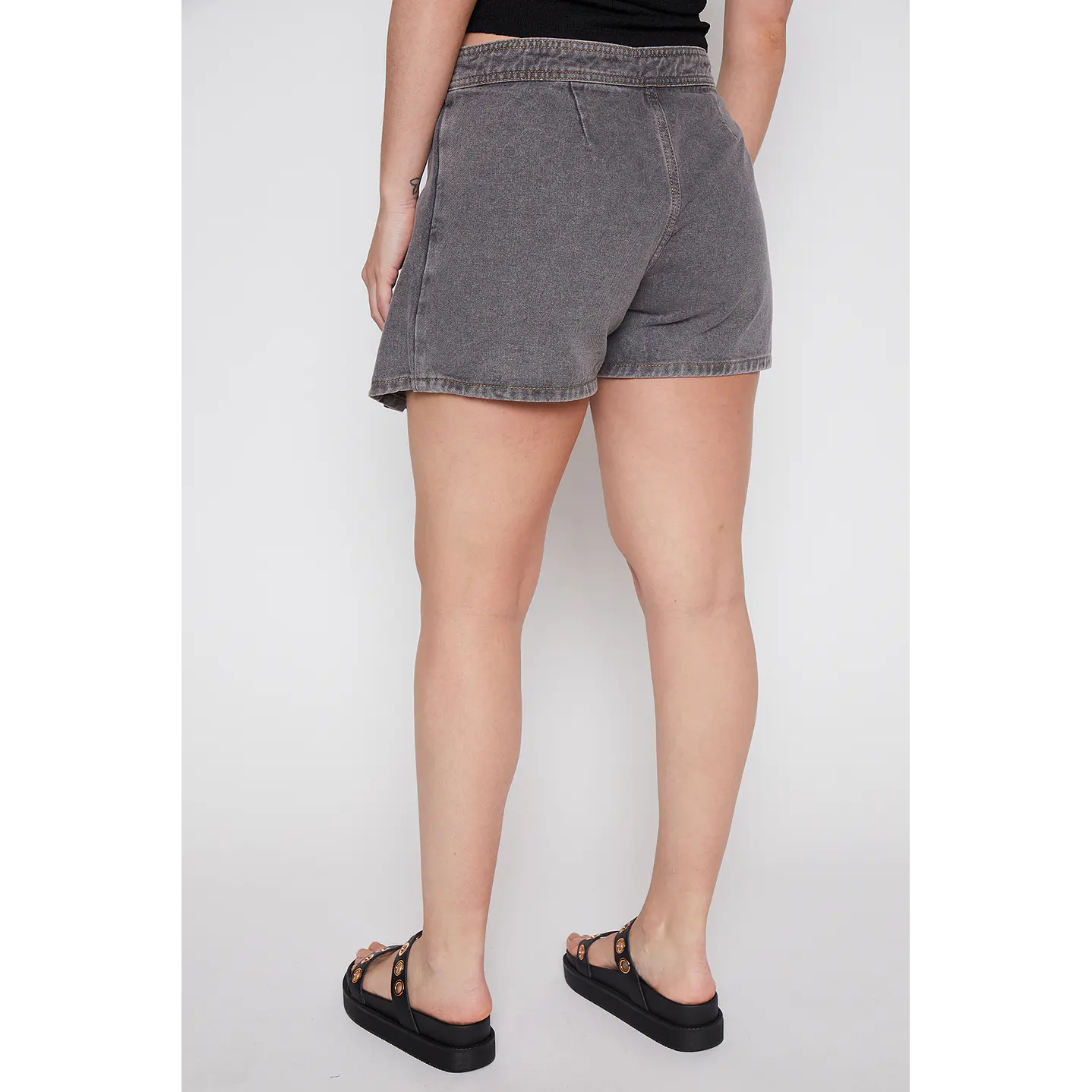 Faldas Mujer Denim Tablas Gris Familyshop 3