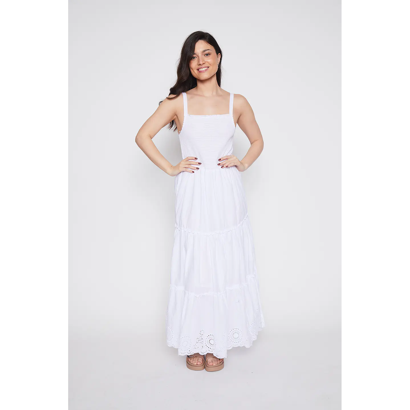 Vestido Mujer Pabilo Blanco Familyshop 1