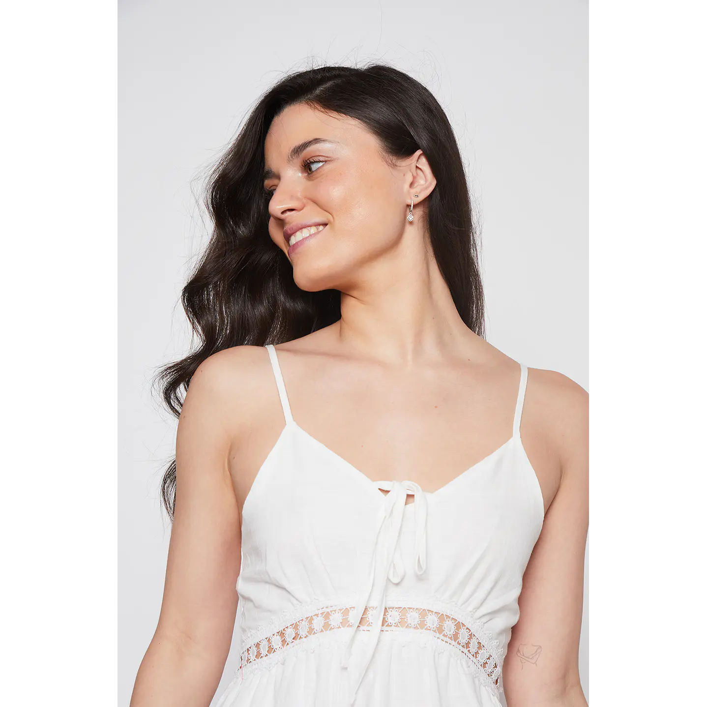 Vestido Mujer Largo Blanco Familyshop 4