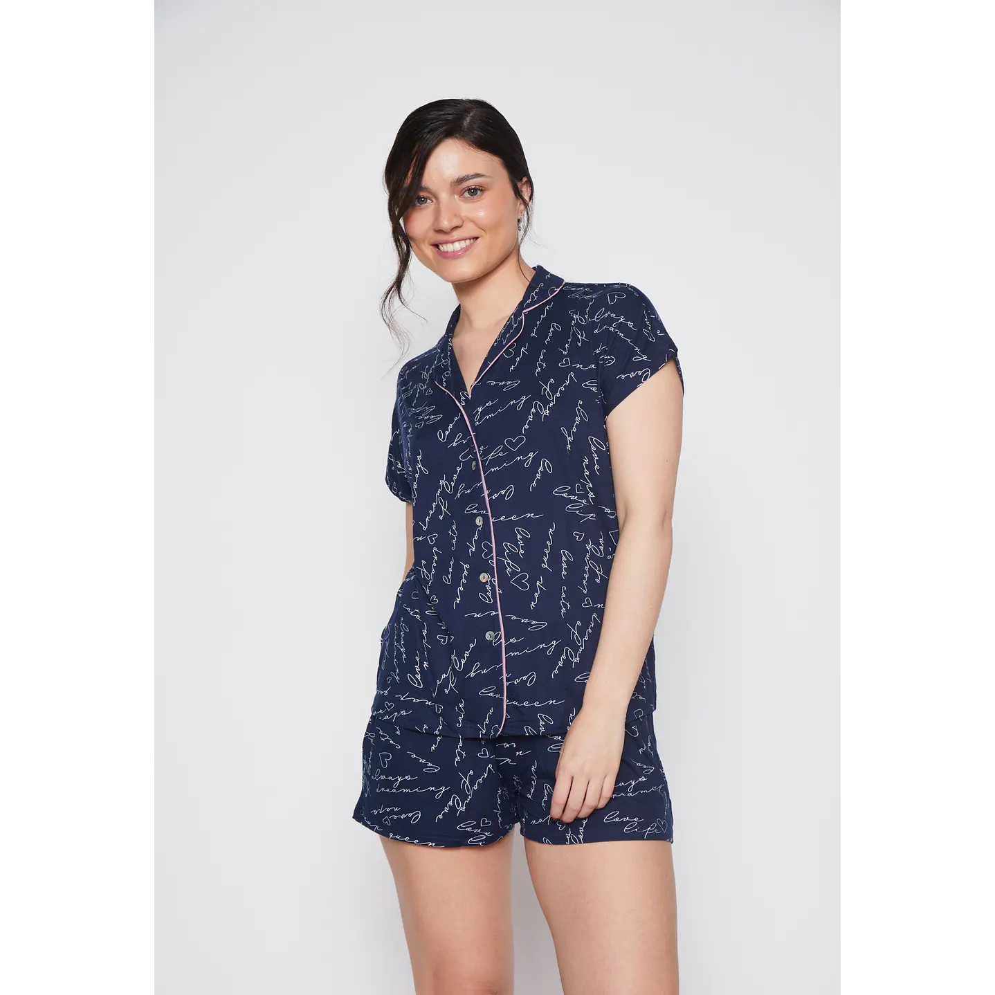 Pijama Corto Azul Mujer Familyshop 2