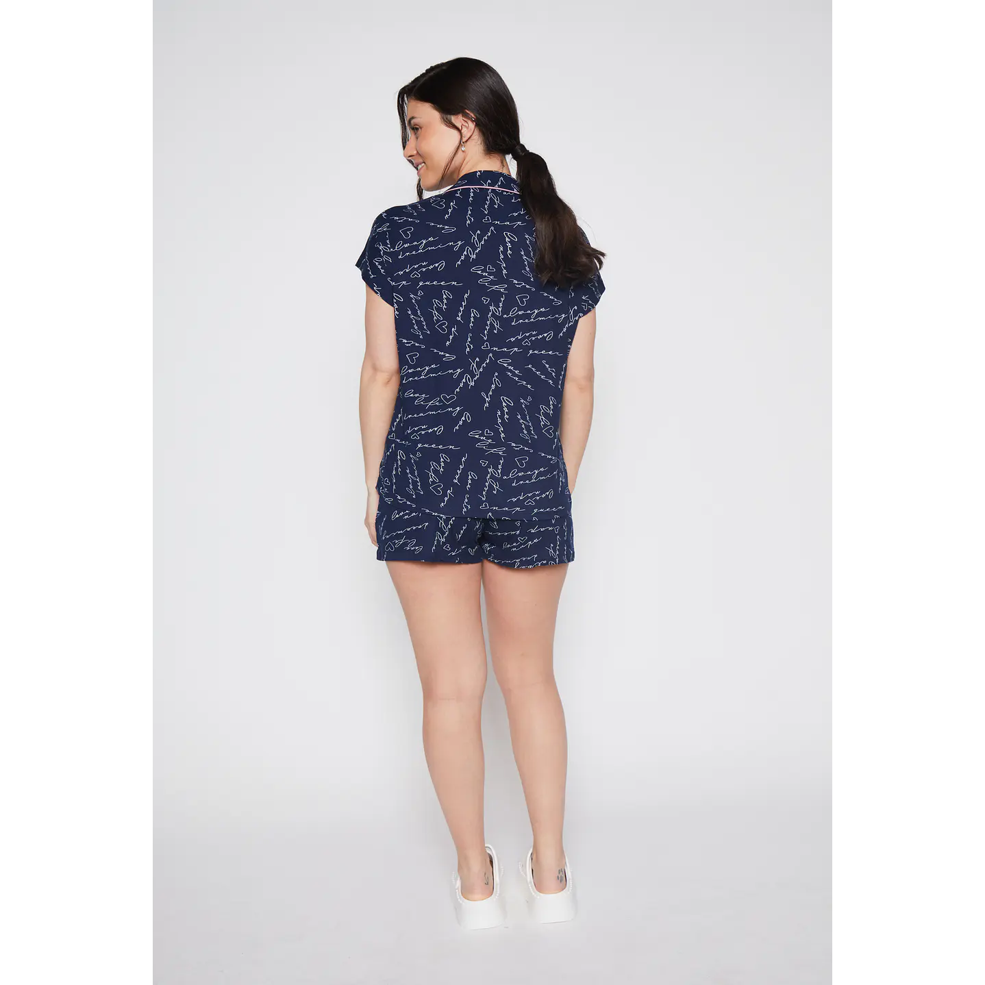 Pijama Corto Azul Mujer Familyshop 3