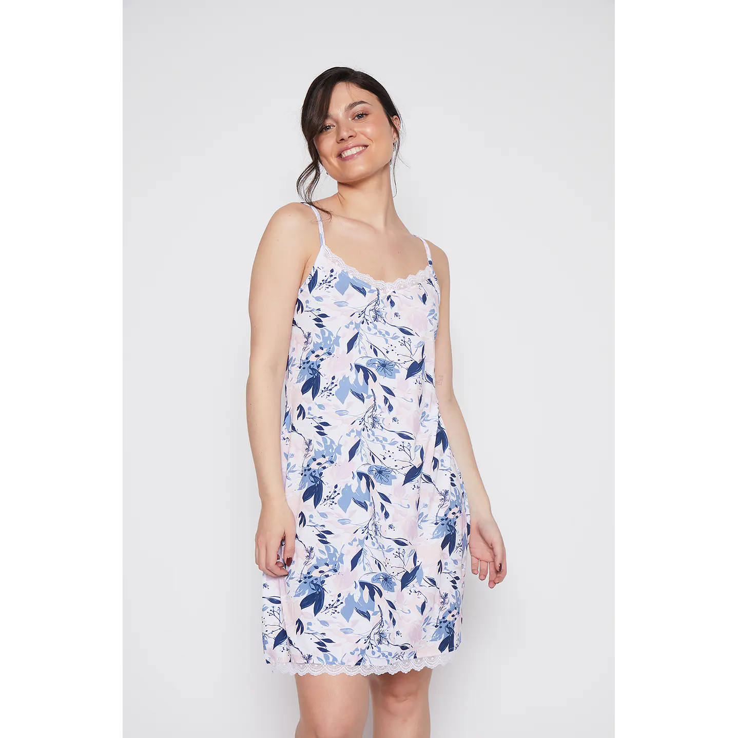 Pijama Encaje Pabilo Mujer Rosado Familyshop 2