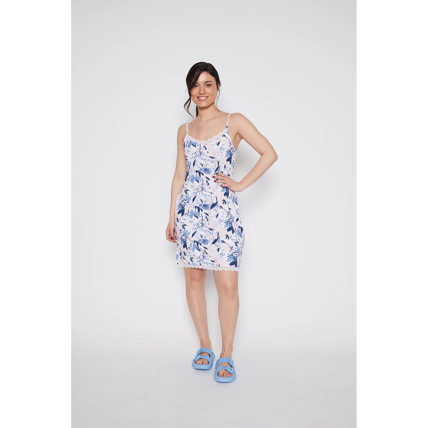 Pijama Encaje Pabilo Mujer Rosado Familyshop 1