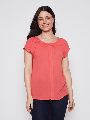 Blusa Mujer Manga Corta Sandia Familyshop
