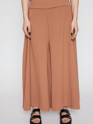 Pantalón Mujer Wide Leg Caramelo Familyshop