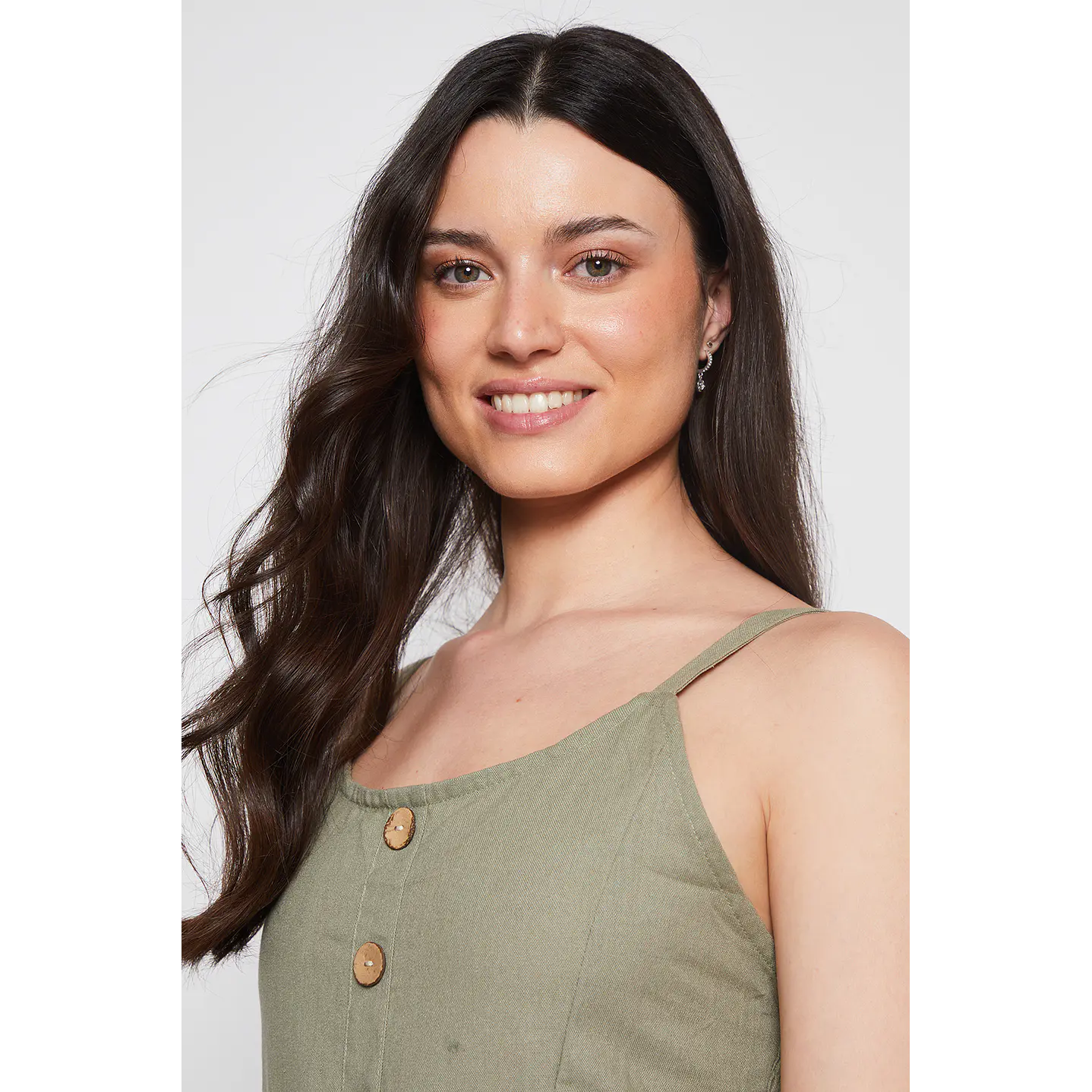Enterito Mujer Lino Largo Verde Familyshop 4