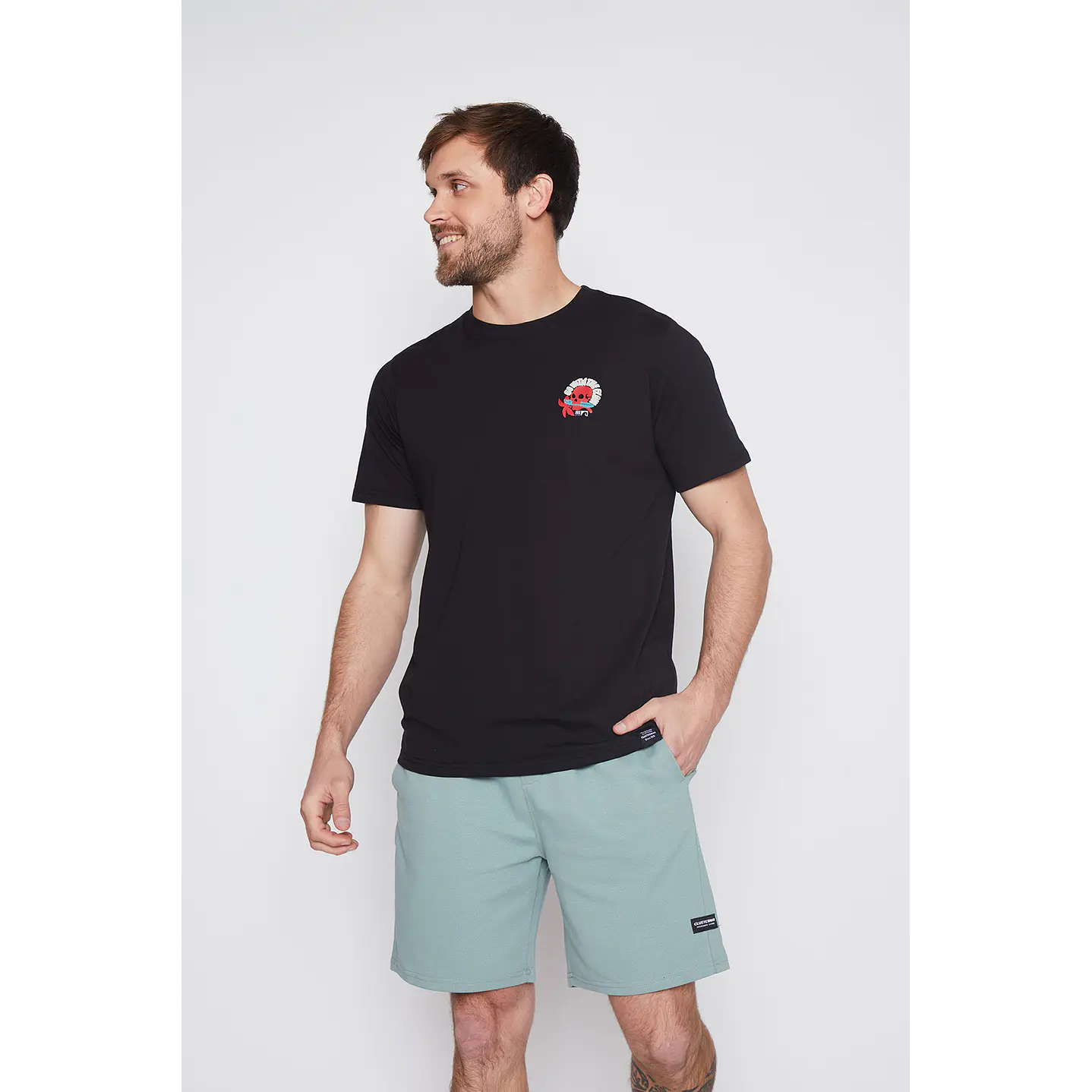 Polera Hombre Calavera Negro Familyshop 1
