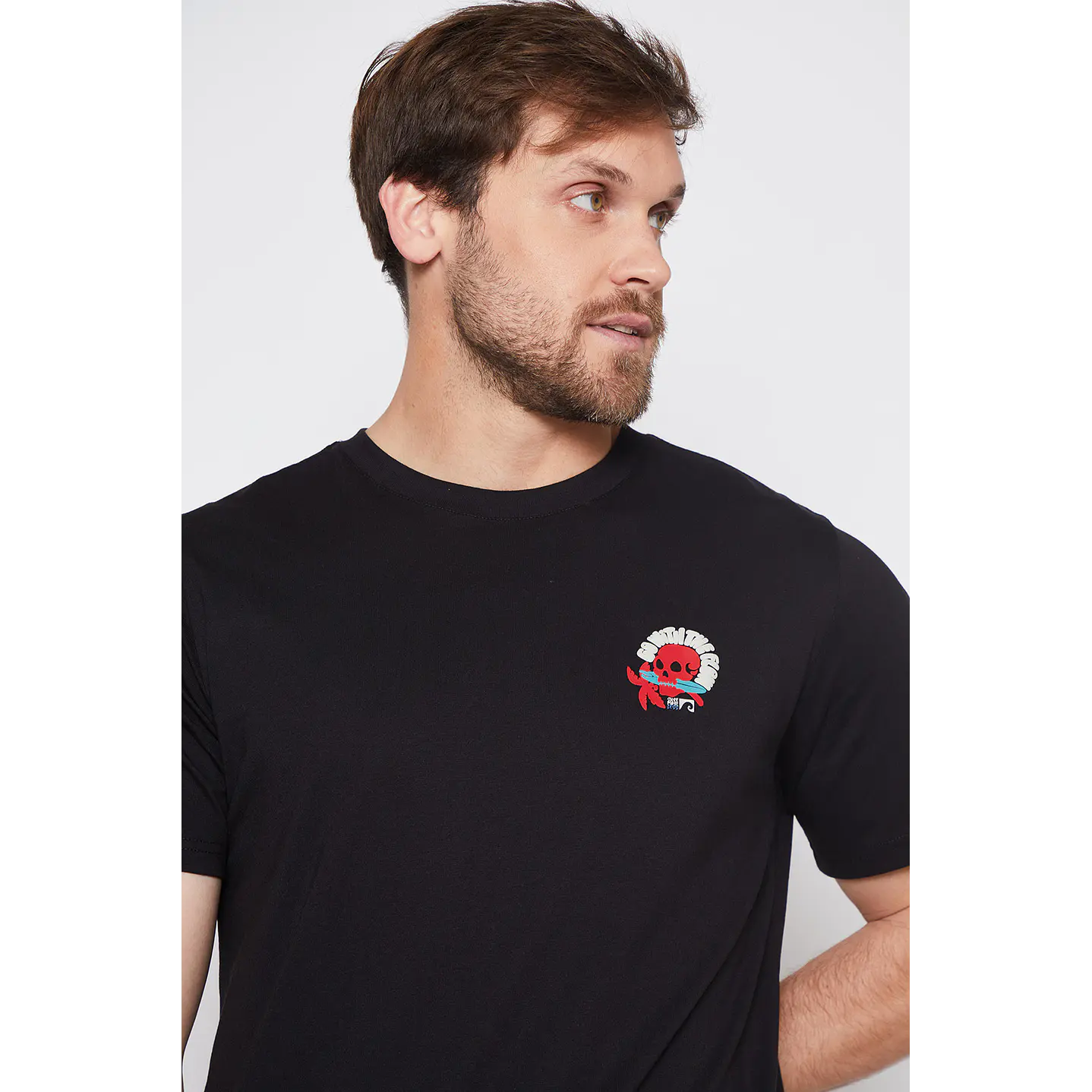 Polera Hombre Calavera Negro Familyshop 4