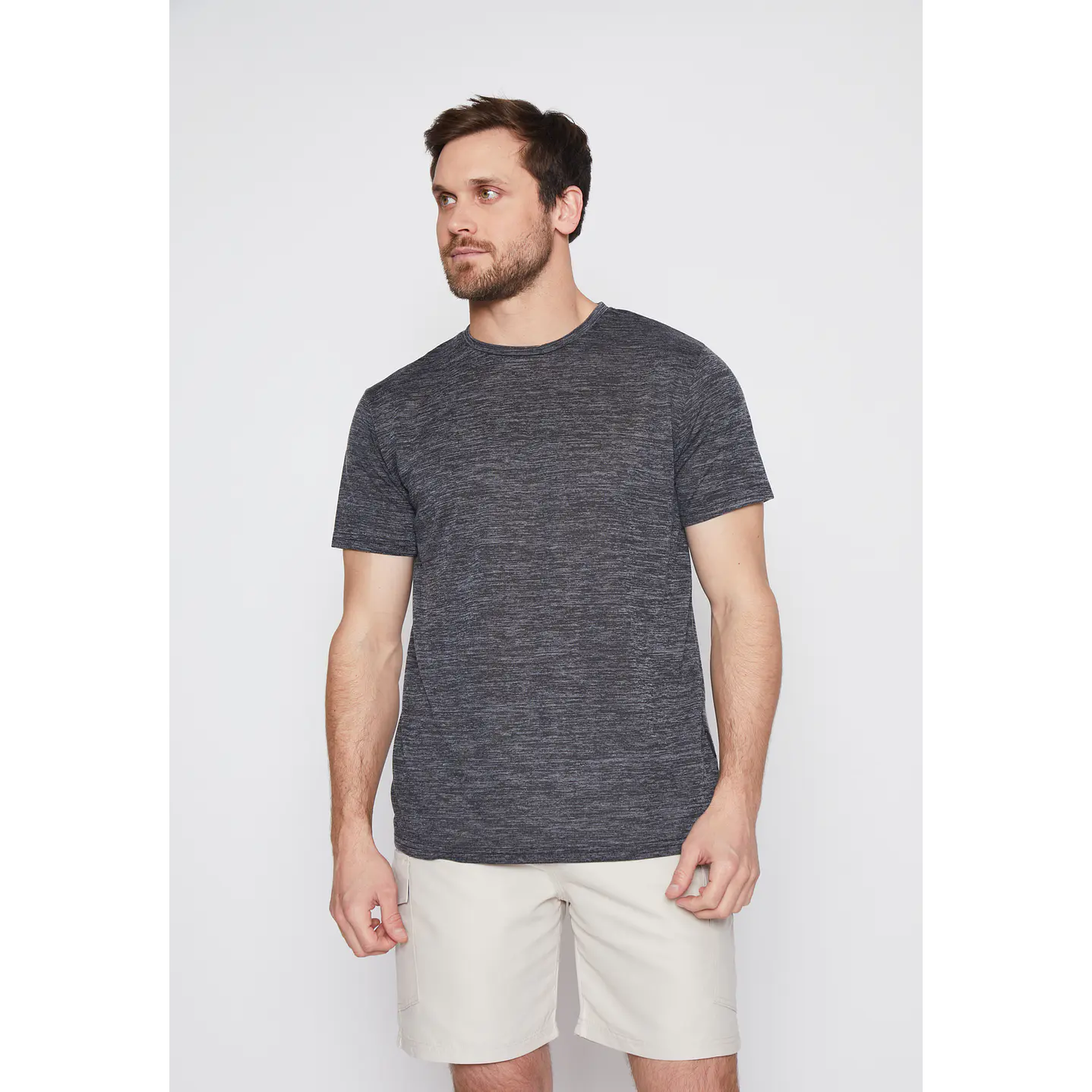 Polera Hombre Melange Gris Familyshop 1