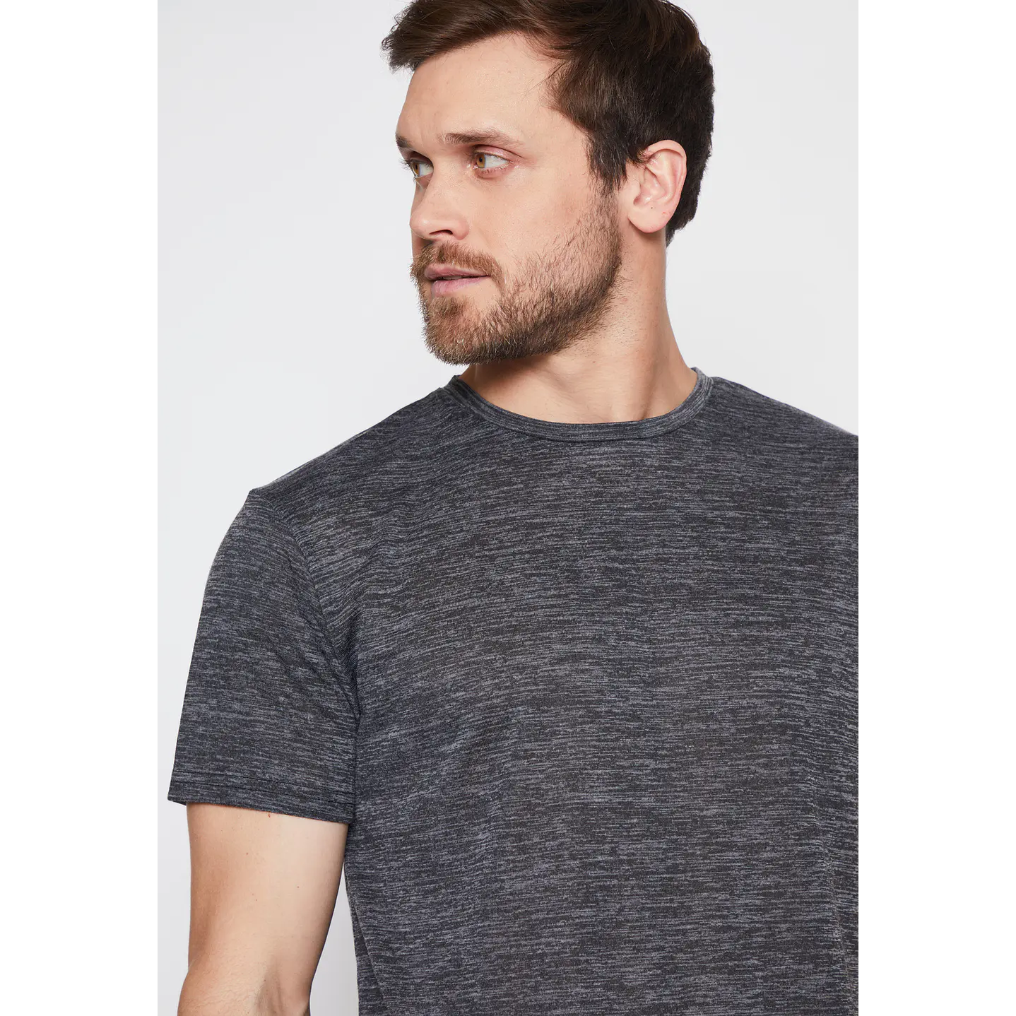 Polera Hombre Melange Gris Familyshop 4