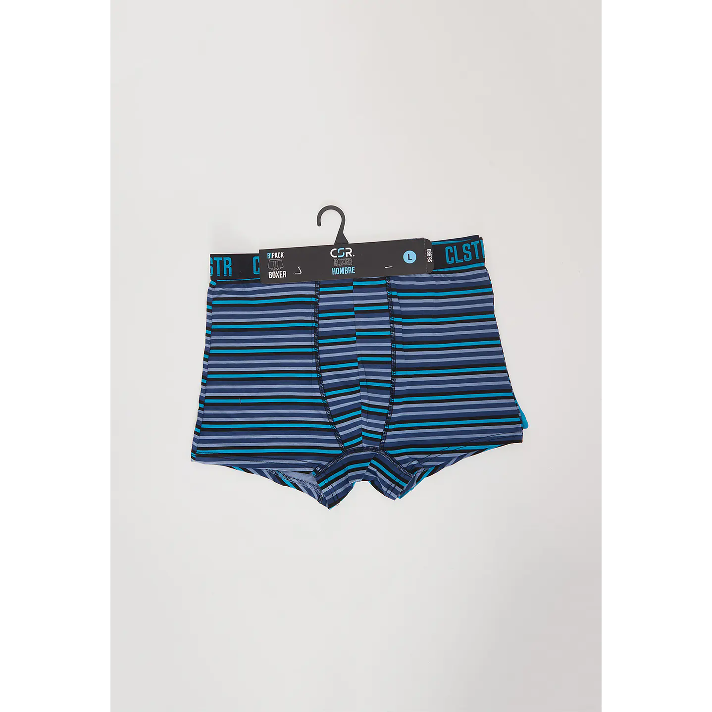 Bóxer Bipack Hombre Liso Celeste Familyshop 3