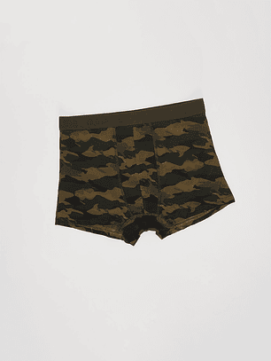Bóxer Bipack Medio Hombre Camuflado Gris Familyshop