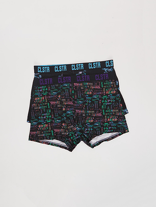 Bóxer Bipack Medio Hombre Camuflado Negro Familyshop