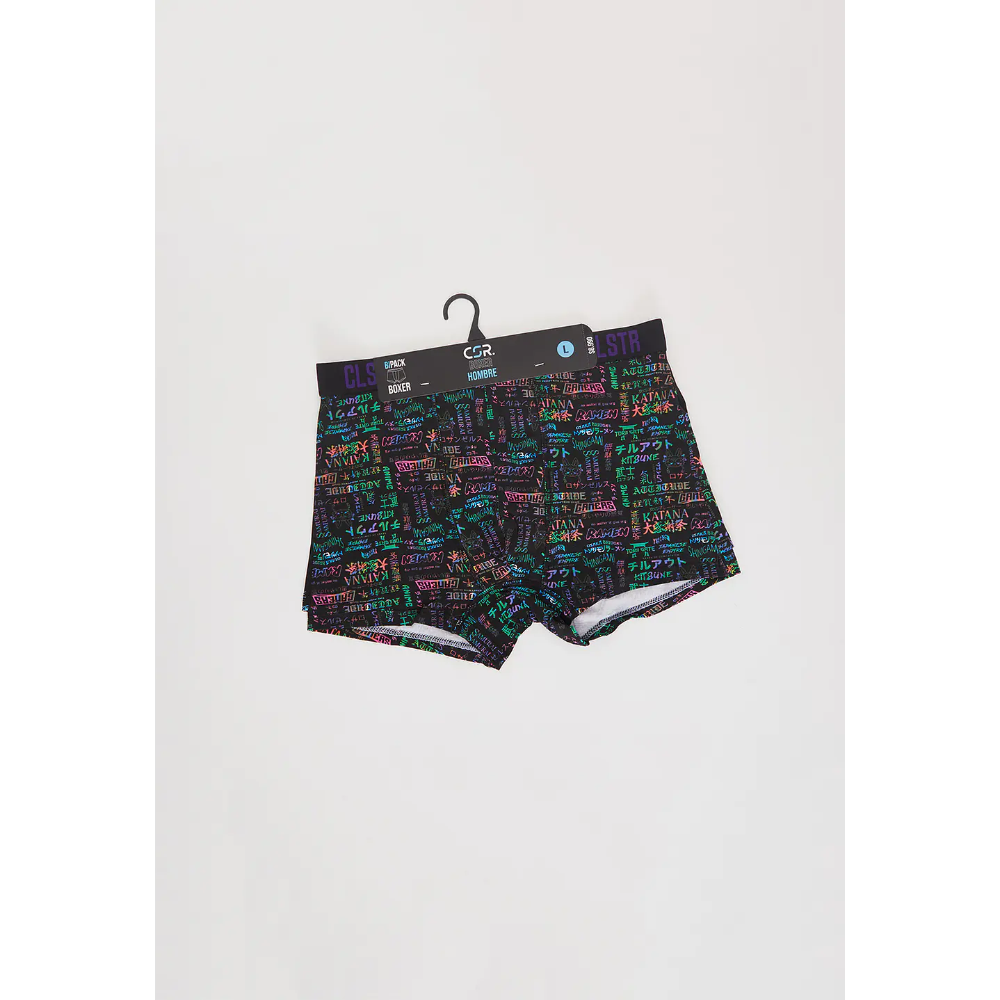 Bóxer Bipack Hombre Graffiti Negro Familyshop 3
