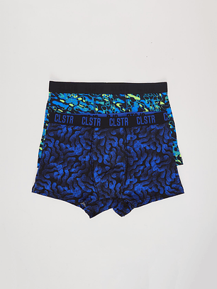 Bóxer Bipack Medio Hombre Camuflado Azul Familyshop