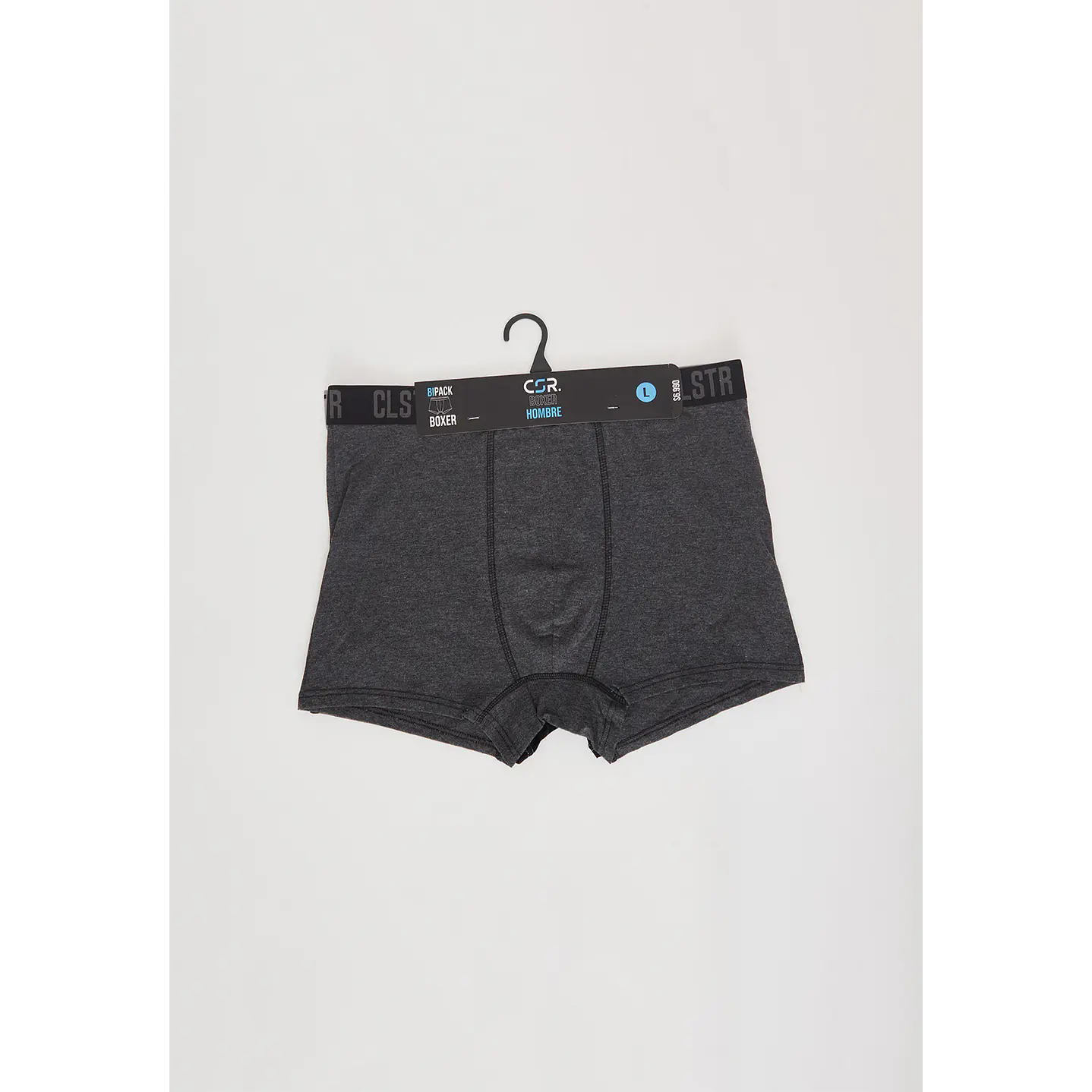 Bóxer Bipack Hombre Liso Gris Familyshop 3