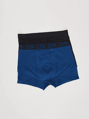 Bóxer Bipack Medio Hombre Liso Azul Familyshop