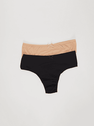 Calzón Bipack Cullote Liso Mujer Beige Familyshop