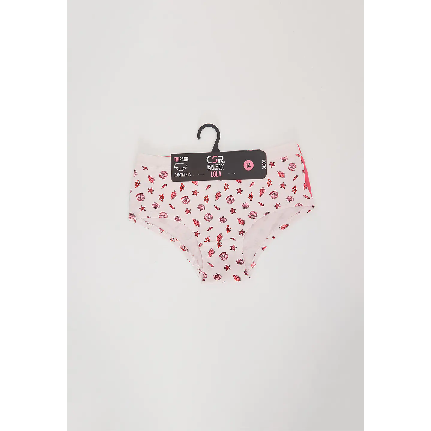 Calzón Tripack Pantaleta Lola Diseño Blanco Familyshop 3