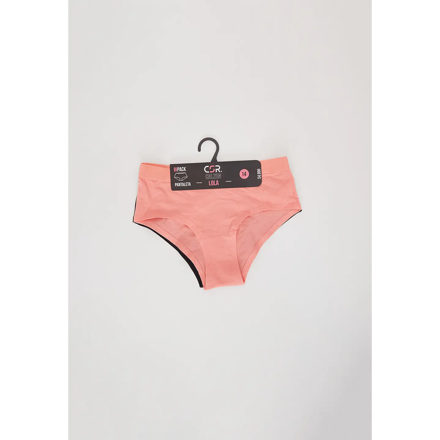 Calzón Bipack Pantaleta Lola Basic Naranjo Familyshop 3