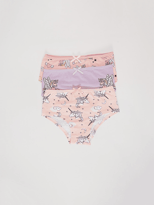 Calzón Tripack Bikini Diseño Niña Familyshop