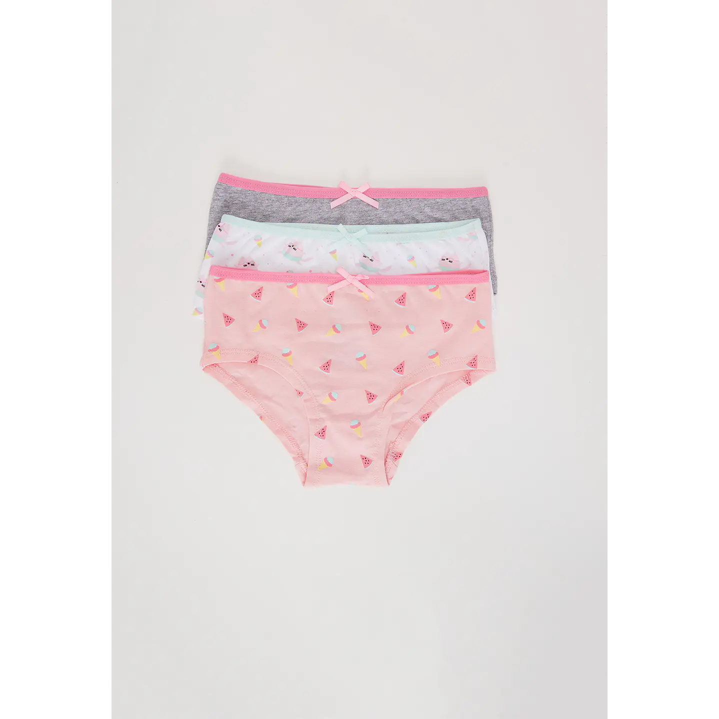 Calzón Tripack Bikini Diseño Niña Rosado Familyshop 1