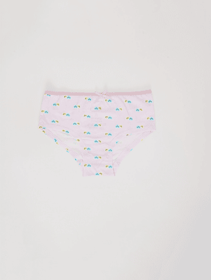 Calzón Tripack Bikini Diseño Niña Celeste Familyshop