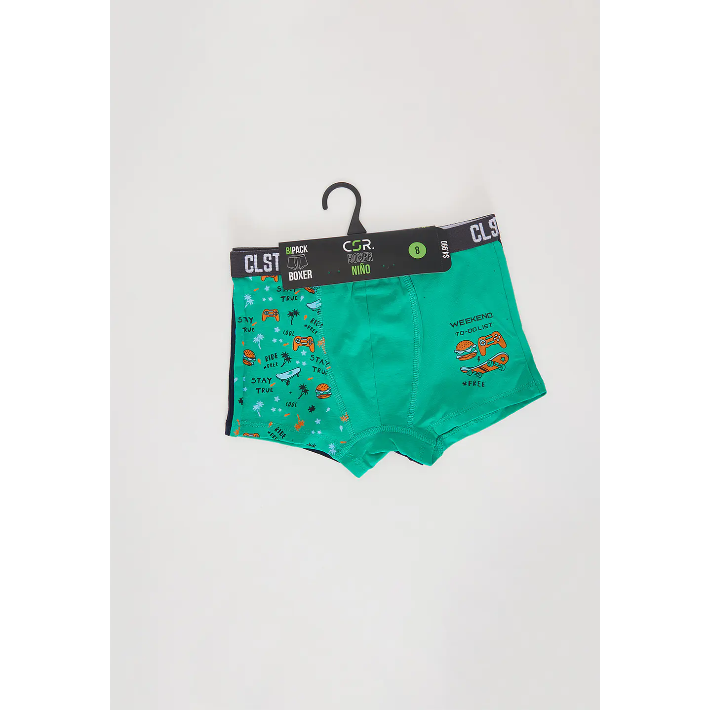 Bóxer Bipack Niño Gamer Verde Family Shop 3