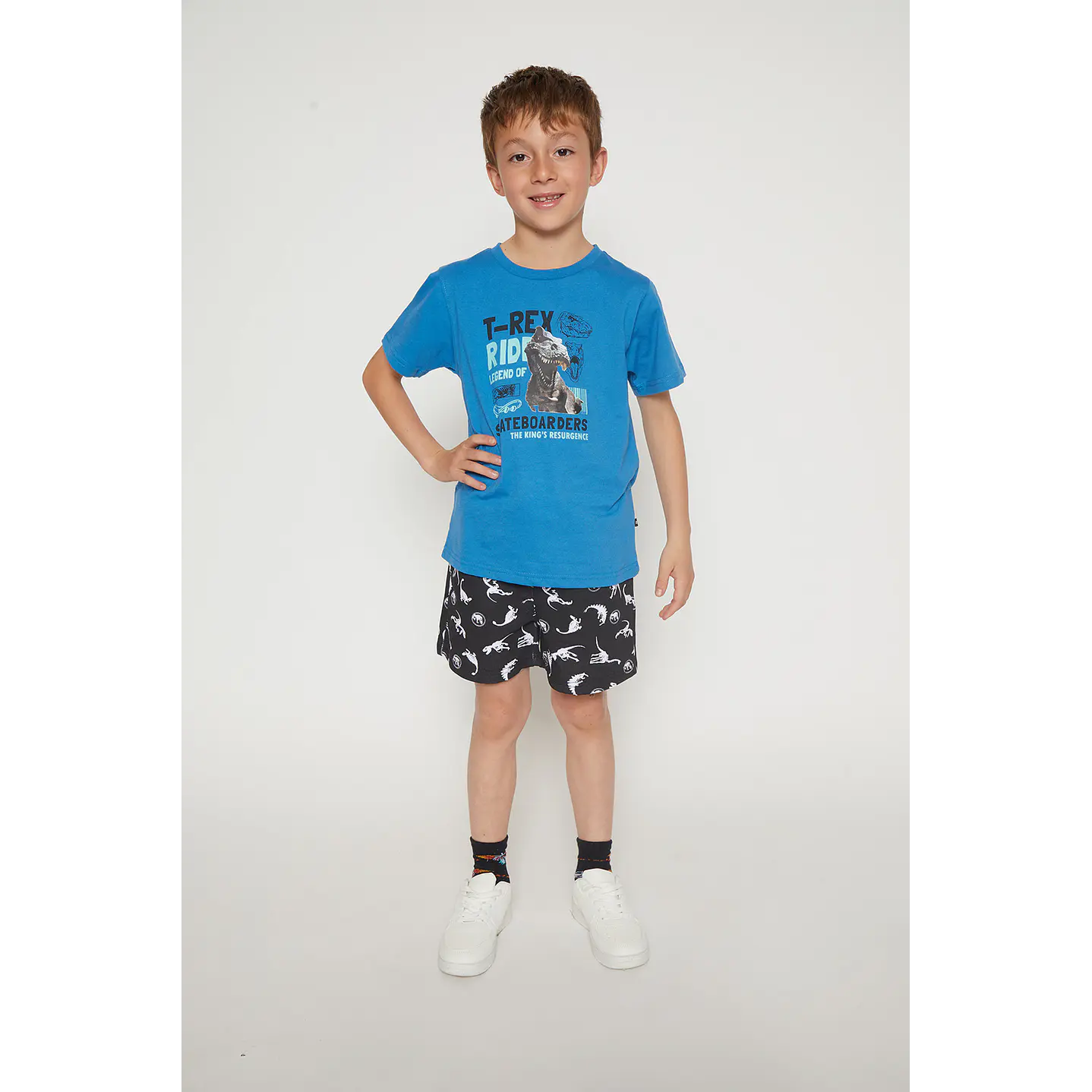 Bermuda Niño Dino Negro Familyshop 3