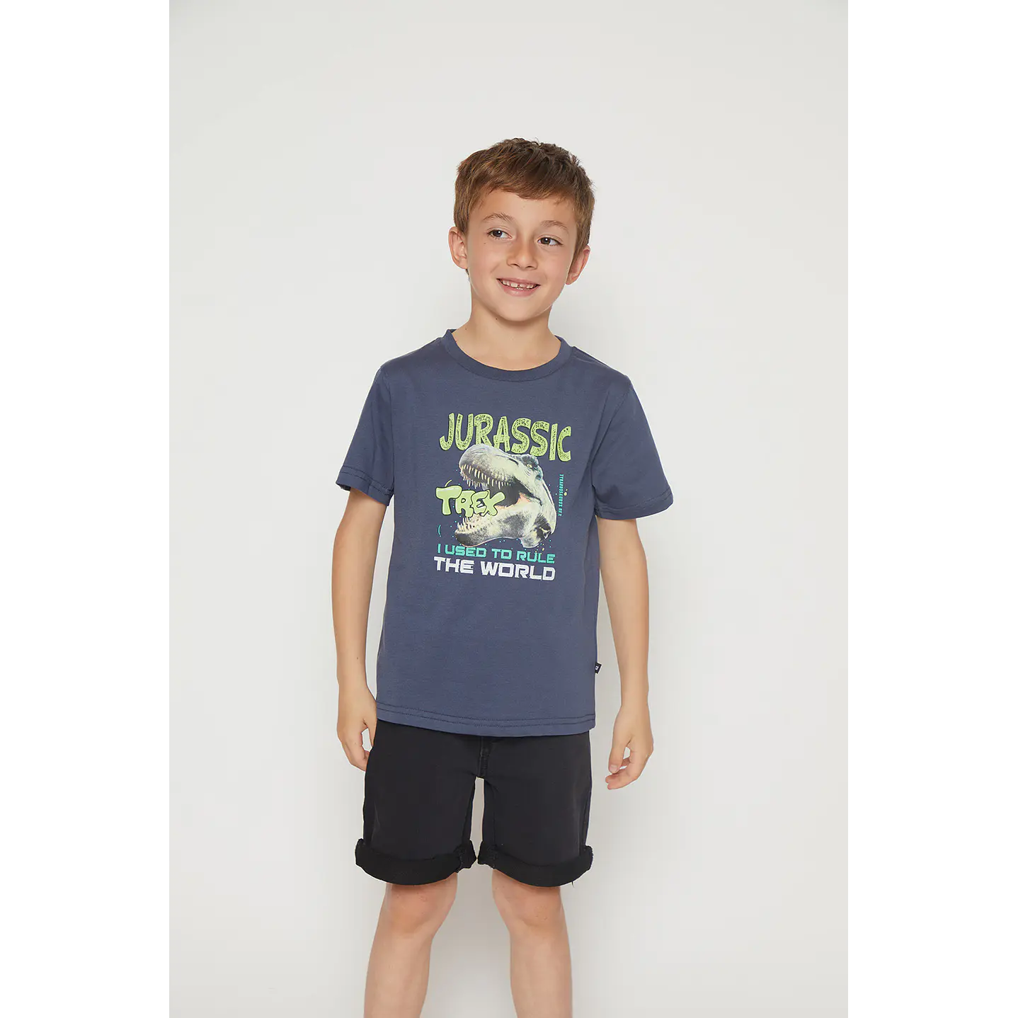 Polera Niño Basic Trex Azul Familyshop 1