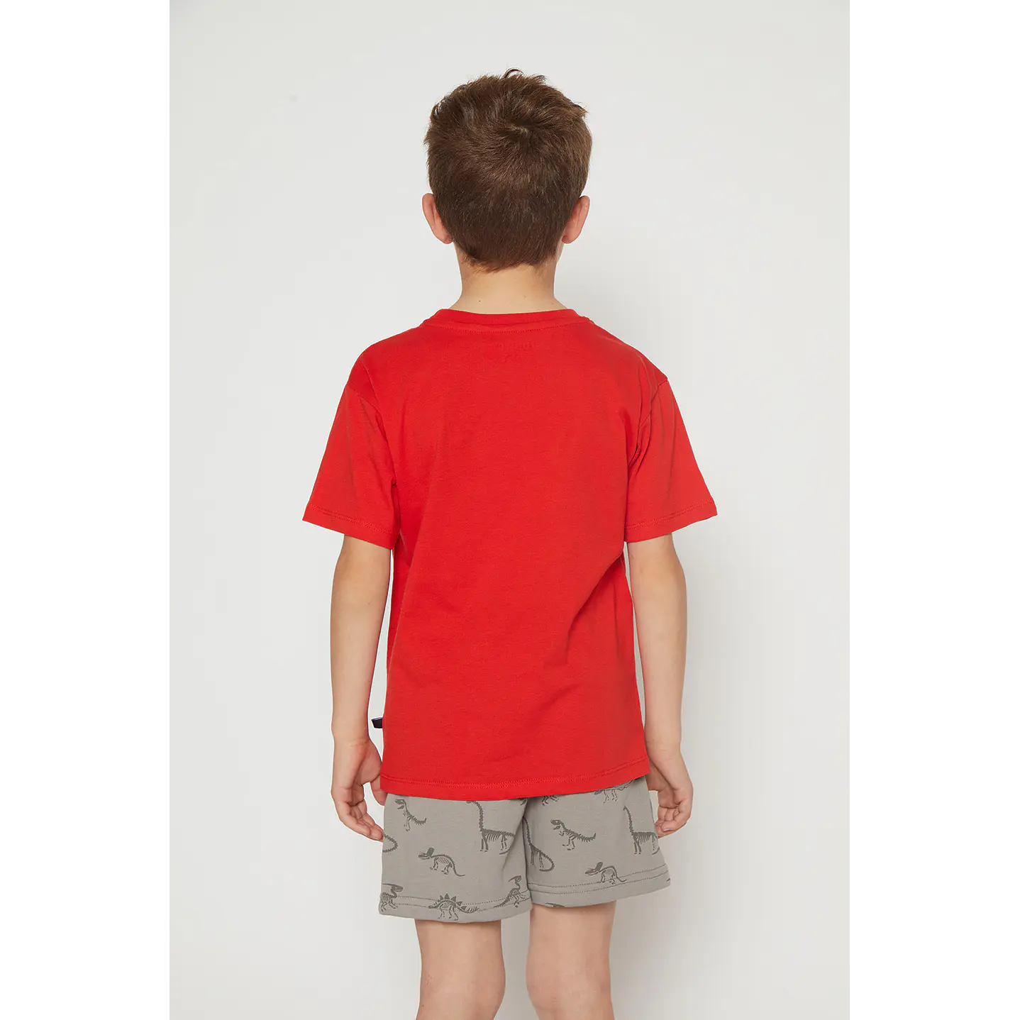 Polera Niño Puffing Color Manga Corta Rojo Familyshop 2