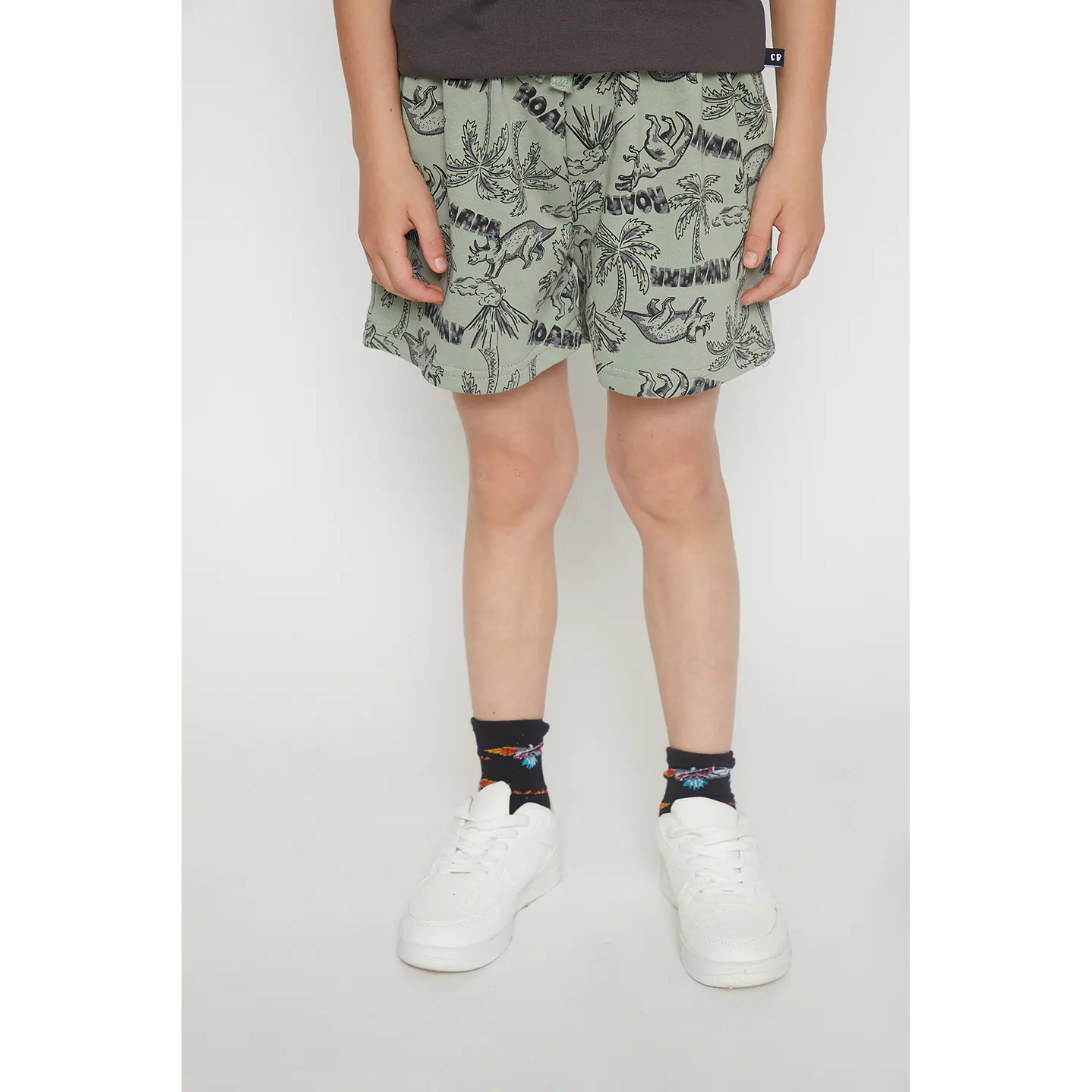 Bermuda Niño Pretina Elástica Verde Familyshop 1