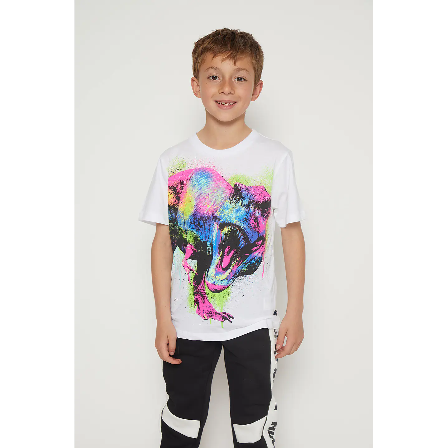 Polera Niño Dino Blanco Familyshop 1