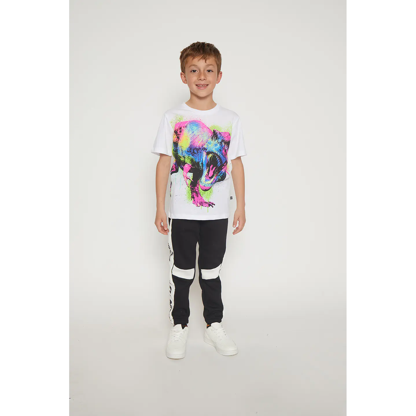 Polera Niño Dino Blanco Familyshop 3