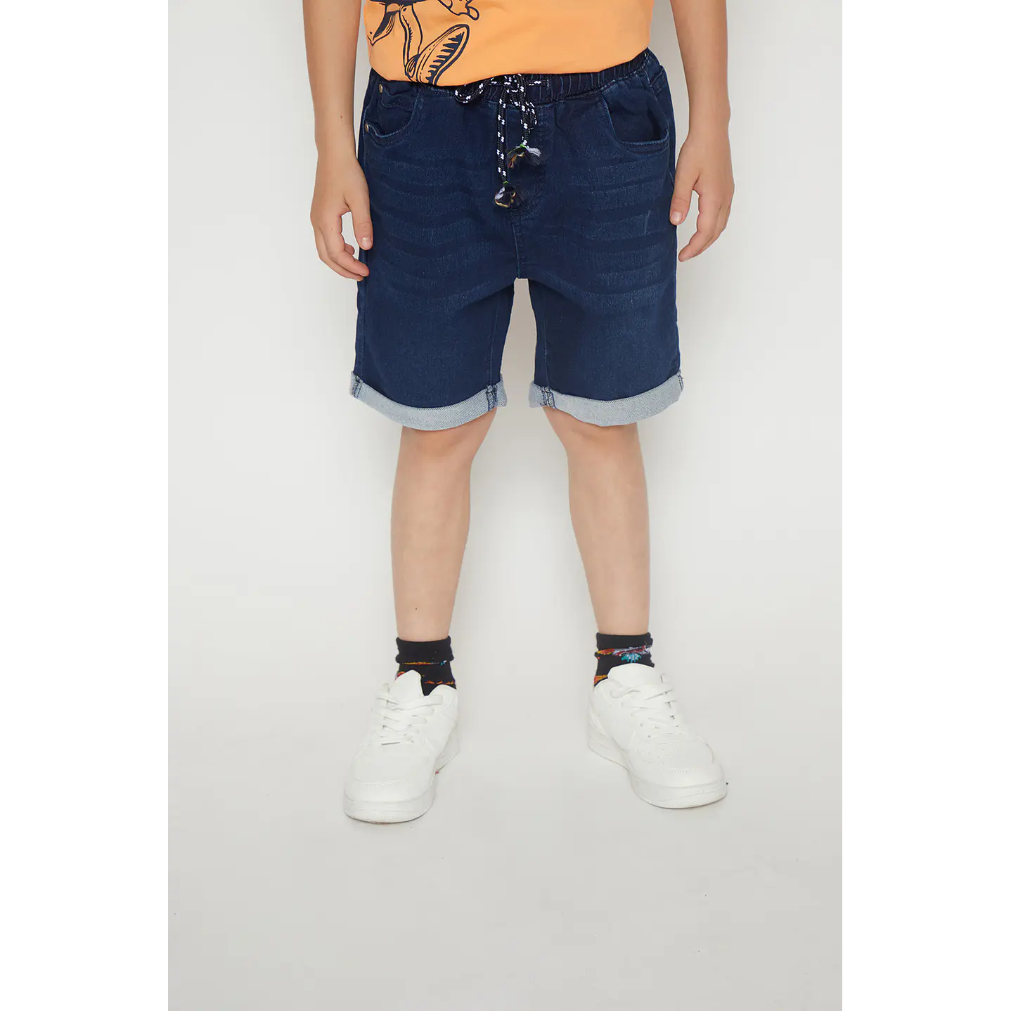 Bermuda Niño Pretina Elástica Azul Familyshop 1