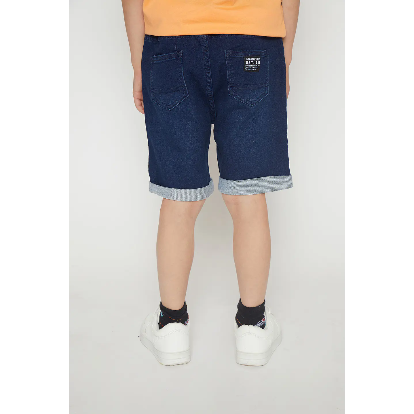 Bermuda Niño Pretina Elástica Azul Familyshop 2