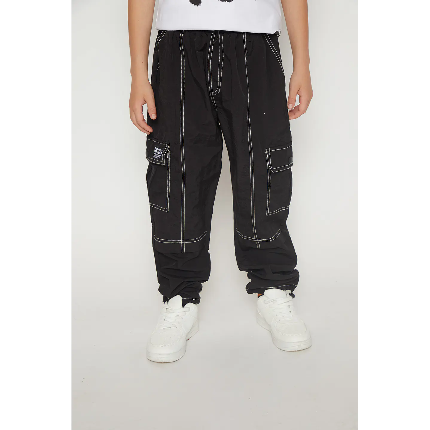 Pantalón Niño Cargo Negro Familyshop 1
