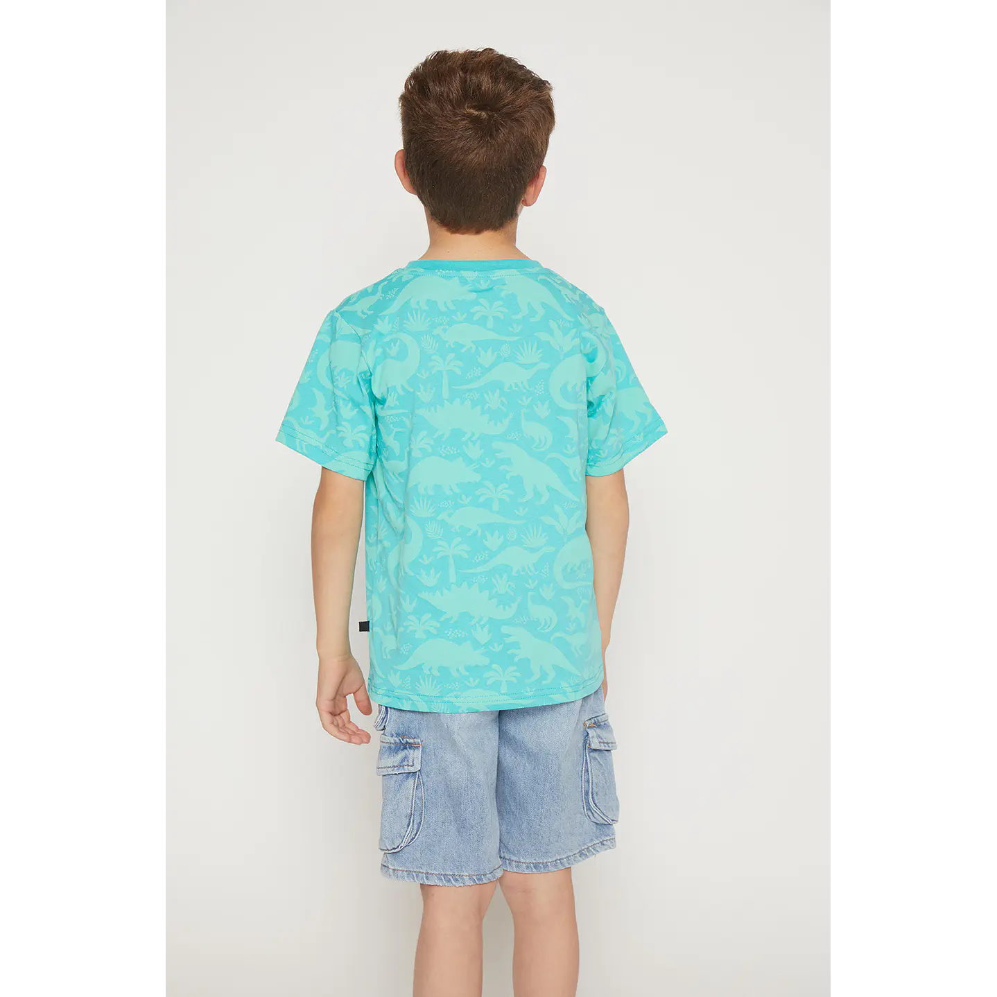 Polera Niño Rapport Manga Corta Verde Familyshop 2