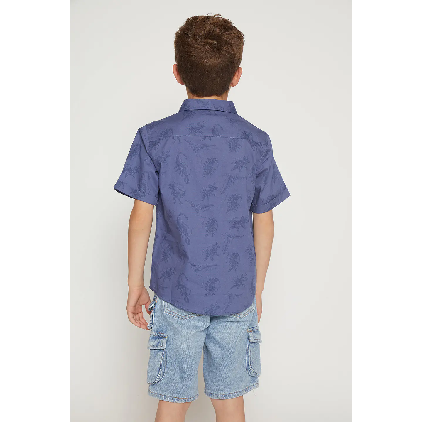 Camisa Niño Manga Corta Azul Familyshop 2