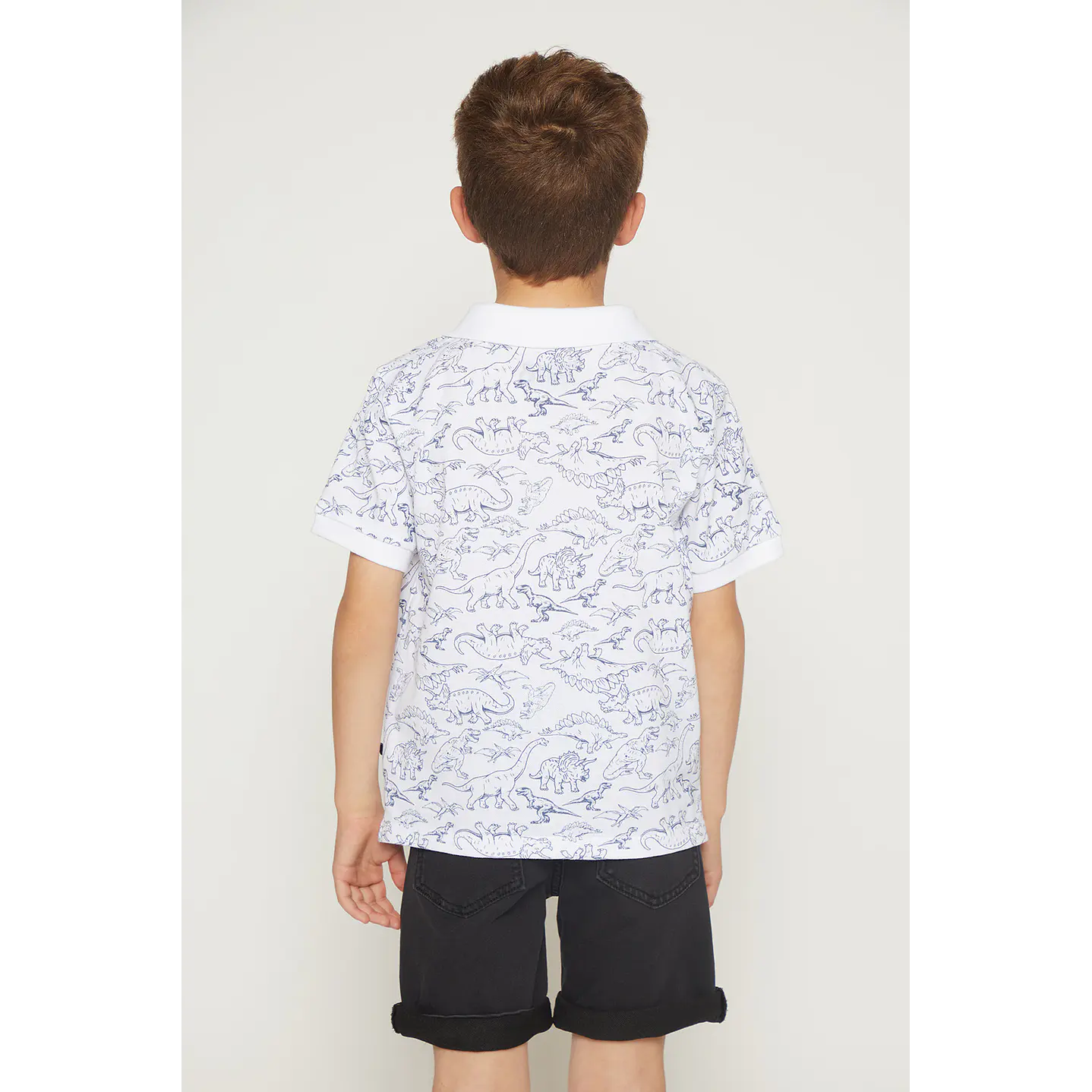 Polera Niño Pique Blanco Familyshop 2