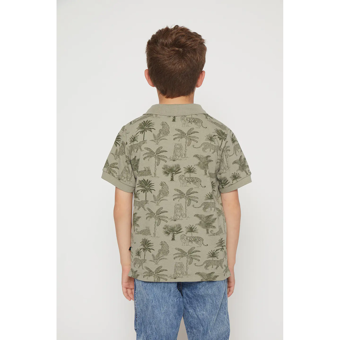 Polera Niño Pique Verde Familyshop 2
