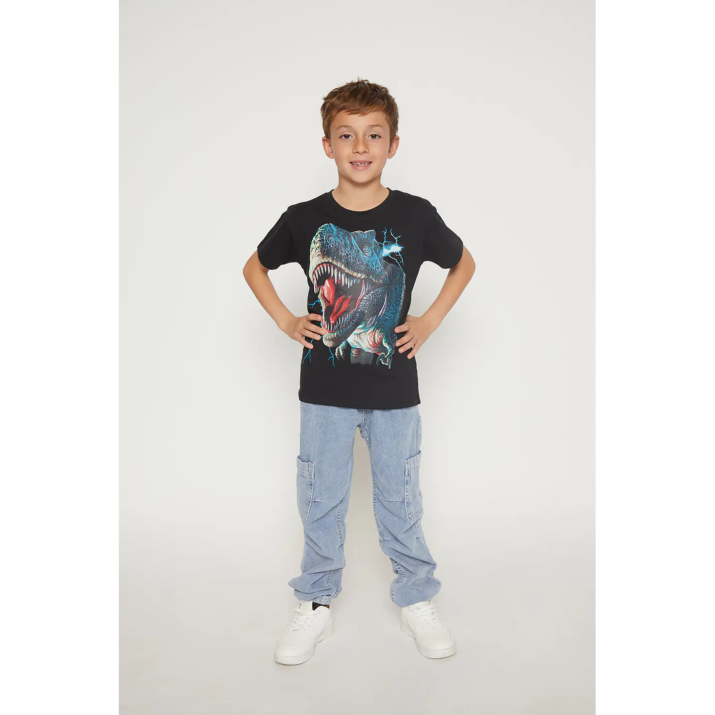 Polera Niño Dino Negro Familyshop 3
