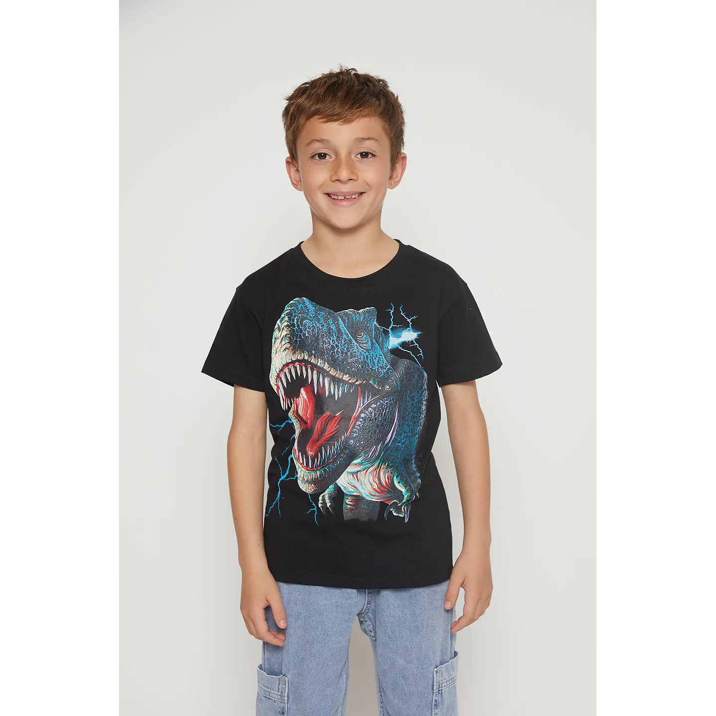 Polera Niño Dino Negro Familyshop 1