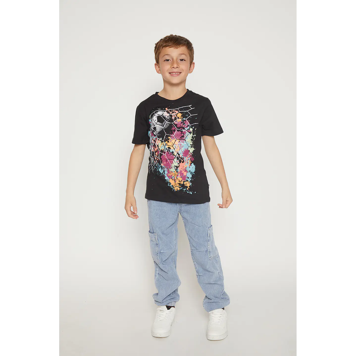 Polera Soccer Neon Negro Familyshop 3