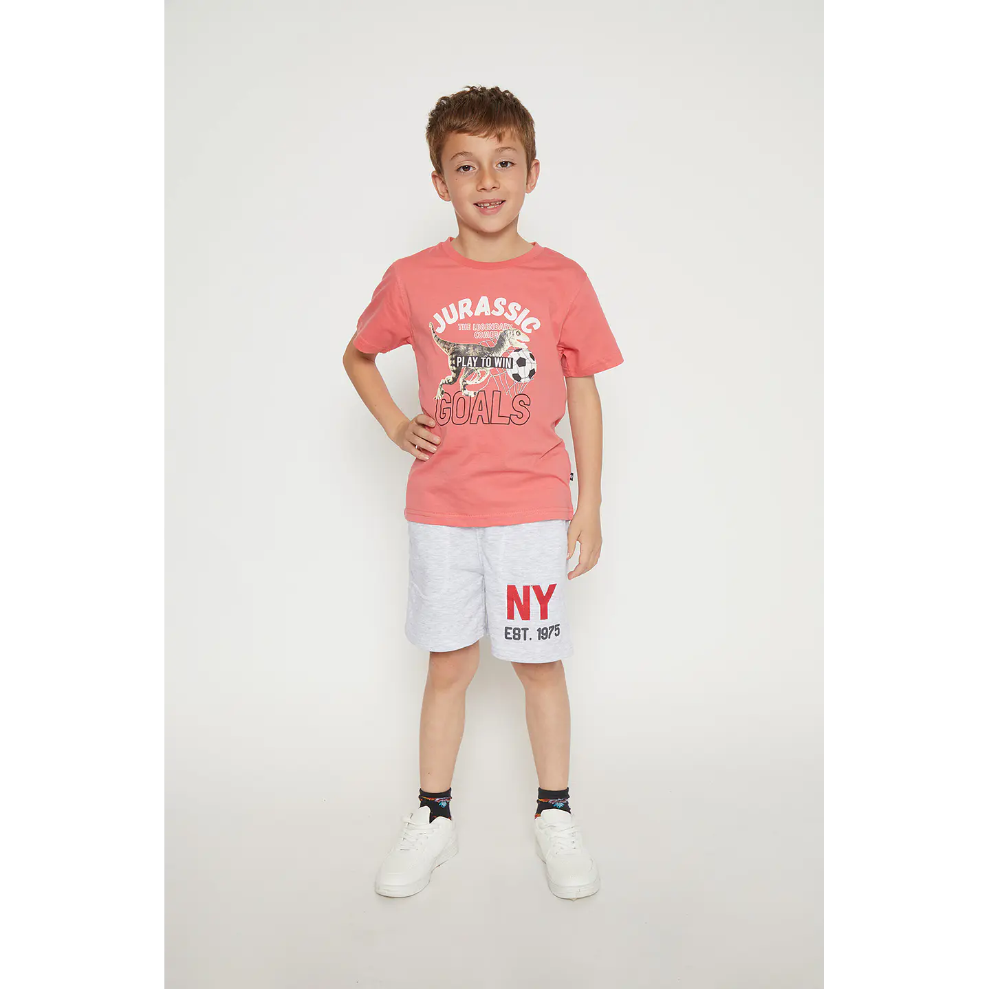 Bermuda Niño Franela Gris Familyshop 3