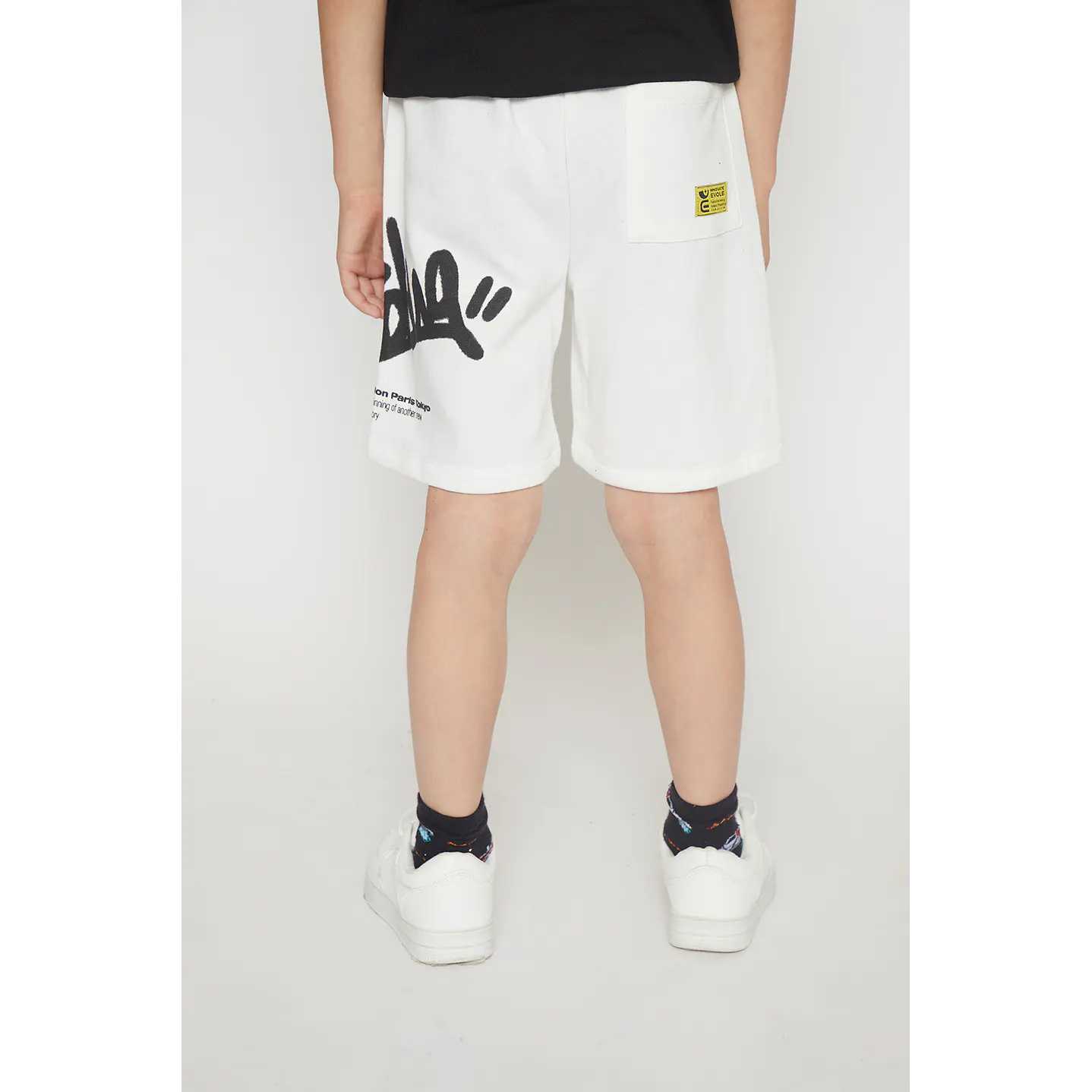 Bermuda Niño Pretina Elástica Crudo Familyshop 2