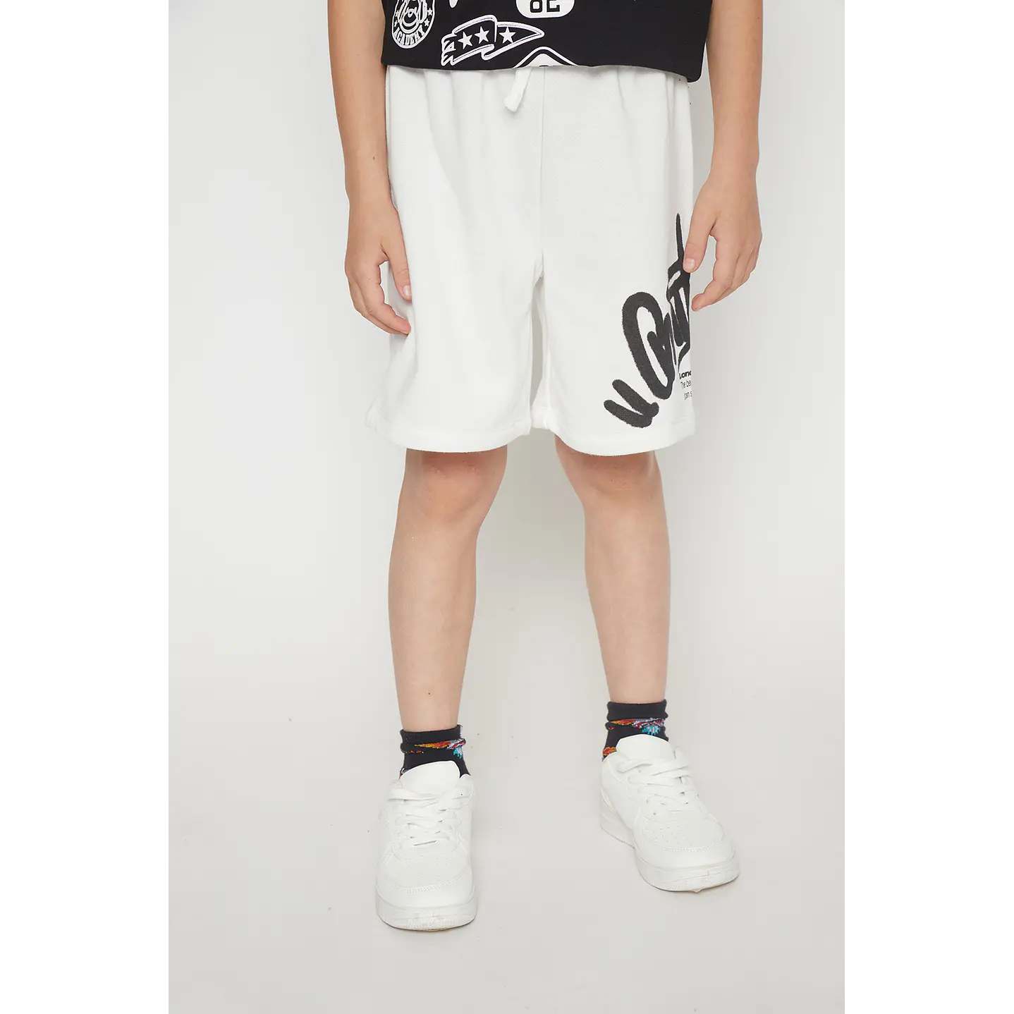 Bermuda Niño Pretina Elástica Crudo Familyshop 1