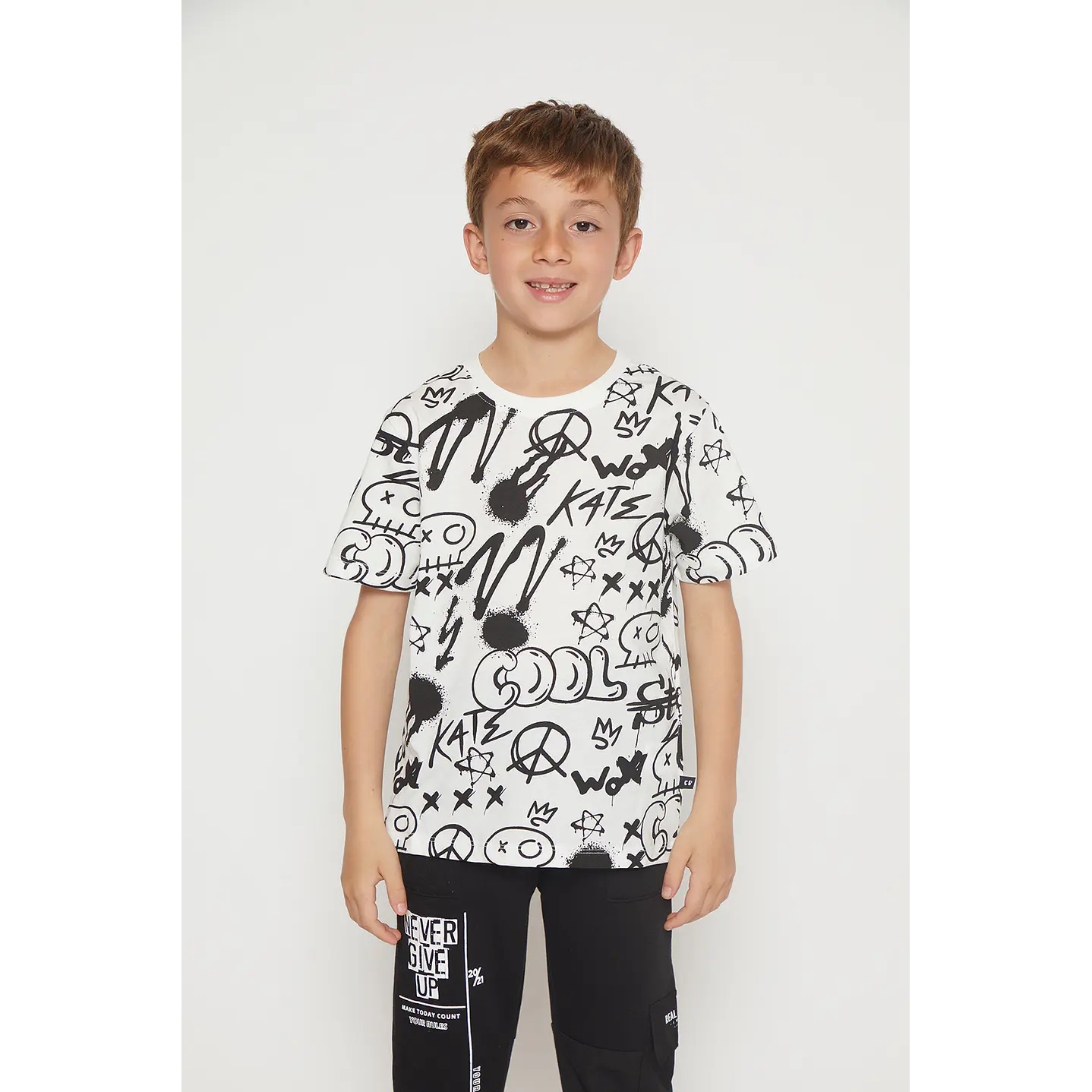 Polera Niño Cool Blanco Familyshop 1