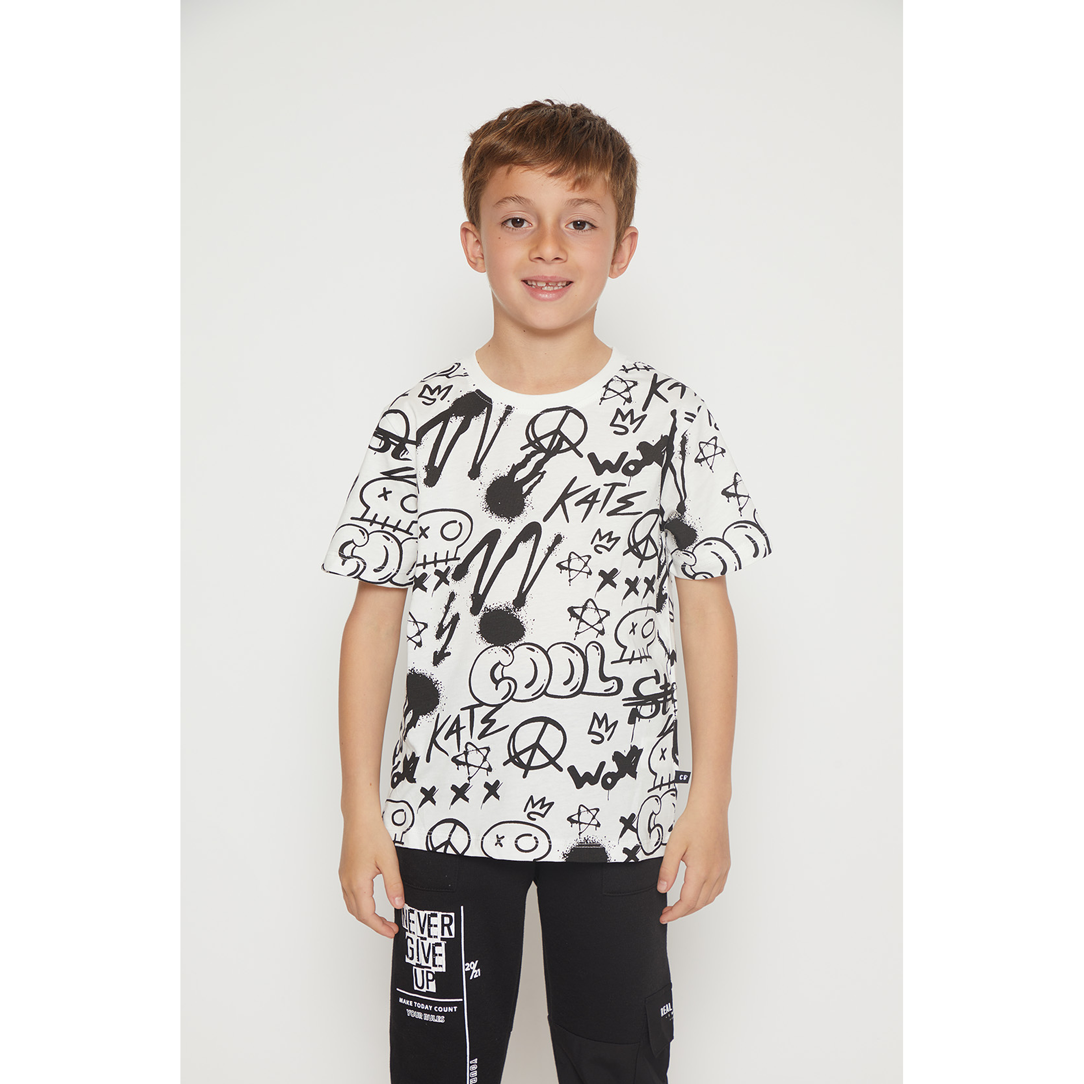 Polera Rapport Manga Corta Blanco Familyshop 1