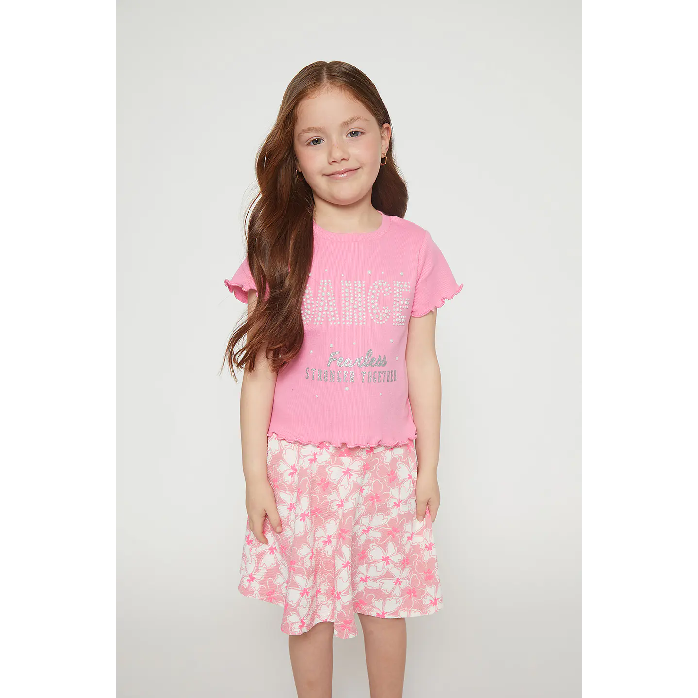 Polera Niña Rullet Rosado Familyshop 1